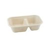Suikerriet bakje 1000ml/22,9x15,3x5cm bruin 2-vaks 2x125 (250 stuks)