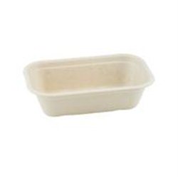Suikerriet bakje 650ml/20,5x13x5,6cm bruin 4x125 (500 stuks)