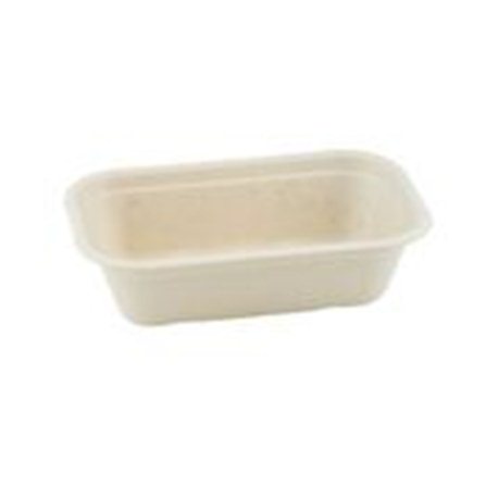 Suikerriet bakje 650ml/20,5x13x5,6cm bruin 4x125 (500 stuks)