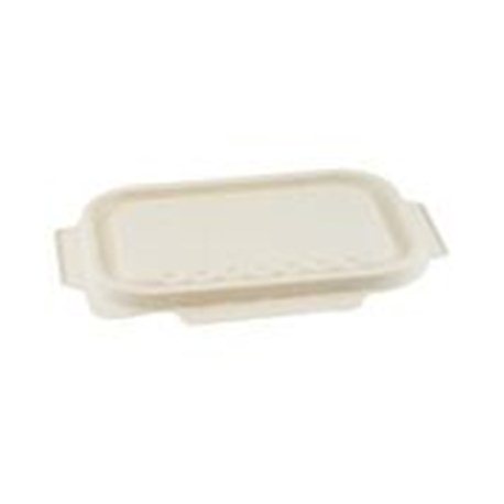 Suikerriet deksel voor bakje 850/1000ml bruin 2x125 (250 stuks)