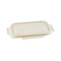 Suikerriet deksel voor bakje 850/1000ml bruin 2x125 (250 stuks)
