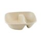 Suikerriet bowl rechthoek 900ml/19,5x17x5cm 2-vaks 4x100 (400 stuks)