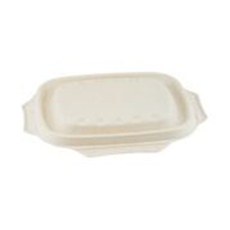 Suikerriet deksel voor bowl rechthoek 600/900ml 4x125 (500 stuks)
