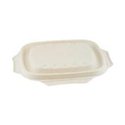 Suikerriet deksel voor bowl rechthoek 600/900ml 4x125 (500 stuks)