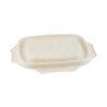 Suikerriet deksel voor bowl rechthoek 600/900ml 4x125 (500 stuks)