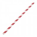 Fiesta Green composteerbare papieren rietjes rood-wit gestreept