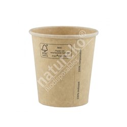 FSC® kraft/PLA koffiebeker 7oz/210ml/73mm 2000 stuks