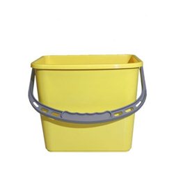 Materiaalwagen emmer kunststof 5 ltr.geel