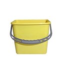 Materiaalwagen emmer kunststof 5 ltr.geel