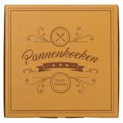 Pannenkoekendoos bruin aluminium (100 stuks)