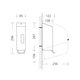 Santral zeepdispenser RVS 600ml