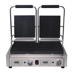 Buffalo dubbele contactgrill Groef/Groef