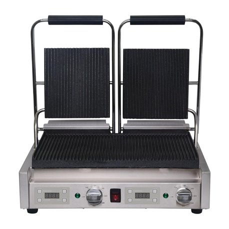 Buffalo dubbele contactgrill Groef/Groef