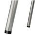 Bolero lage gegalvaniseerde stalen kruk met houten zitting (4 stuks)