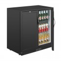 Polar G-serie 2-deurs barkoeling met blinde klapdeuren zwart 208L