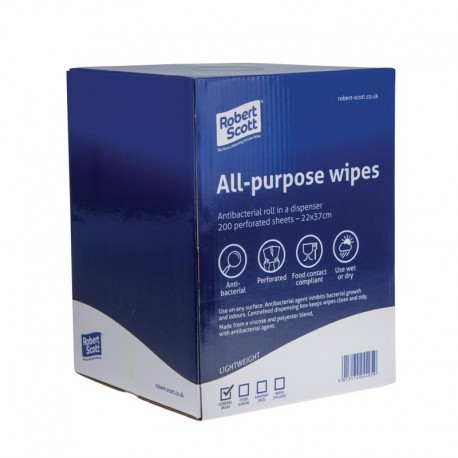 Jantex multifunctionele antibacteriële doekjes blauw