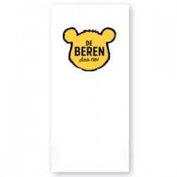 Bedrukte servet Airlaid 1/8 vouw 40cm - kleur: wit - 2 kleuren opdruk - (Prijs per: 1.000 stuks bij afname 10.800 stuks)