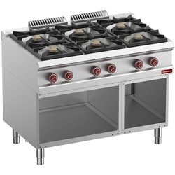 Diamond Fornuis 6 branders & open kast - 6 x 7kW