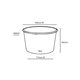 FSC® karton/PLA ijsbeker 8oz/240ml/90mmØ x 56mm 1000 stuks
