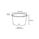 FSC® karton/PLA ijsbeker 3oz/90ml/71mm Ø x 40mm 1000 stuks