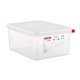 Araven GN 1/2 voedselbak met deksel 10L (4 stuks)