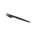 CPLA snackvork met snijrand 13cm zwart 1000 stuks - re-usable