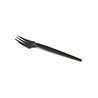 CPLA snackvork met snijrand 13cm zwart 1000 stuks - re-usable
