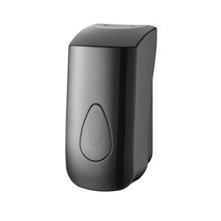 Zeepdispenser 400 ml kunststof zwart navulbaar