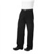 Chef Works Executive unisex koksbroek visgraat zwart S
