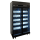 Combisteel Koelkast met 2 glasdeuren zwart IRM-770R BL