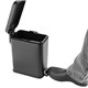 Slanke Pedaalemmer Zwart 5L - Compacte Washroom Prullenbak met Softclose