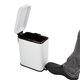 Slanke Pedaalemmer Wit 5L - Compacte Washroom Prullenbak met Softclose