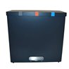 RecycloKick 3 Afvalscheidingsstation 3 x 34 liter – Grafietgrijs