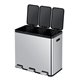 Essential 1 Recycler Pedaalemmer 3 x 20 Liter – Mat RVS