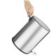 Ronde Pedaalemmer 6 Liter – Geborsteld Staal