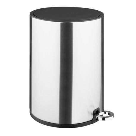 Ronde Pedaalemmer 6 Liter – Geborsteld Staal