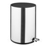 Ronde Pedaalemmer 6 Liter – Geborsteld Staal