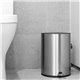 Ronde Pedaalemmer 6 Liter – Geborsteld Staal