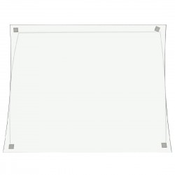 Buffalo gebogen glas - gehard glas reserveonderdeel voor CK627 en JB188