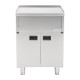 Buffalo 600 Series RVS neutrale werktafel met kast 600mm