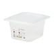 Cambro Safetrak IML Polypropyleen Voedselbewaarbak 1/6 GN 100 mm - Helder