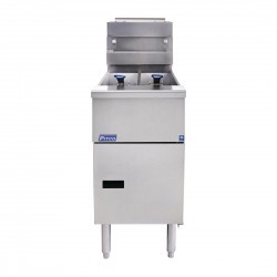 Pitco Solstice SG14TS – Vrijstaande LPG Gasfriteuse RVS Zilver