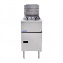 Pitco Solstice SG14TS – Vrijstaande LPG Gasfriteuse RVS Zilver