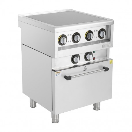 Buffalo 600 Series Inductie Fornuis - Zilver RVS