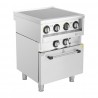 Buffalo 600 Series Inductie Fornuis - Zilver RVS