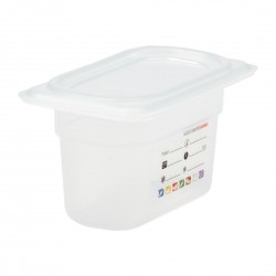 Cambro Safetrak IML Polypropyleen Voedselopslagbak GN 1/9 - 100mm - Helder