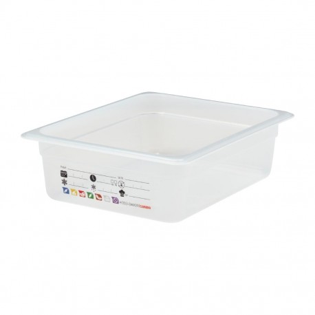 Cambro Safetrak IML polypropyleen voedselbewaarbak 1/2 GN 100mm - Helder