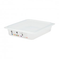 Cambro Safetrak IML polypropyleen voedselopslagbak 1/2 GN 65mm - Helder