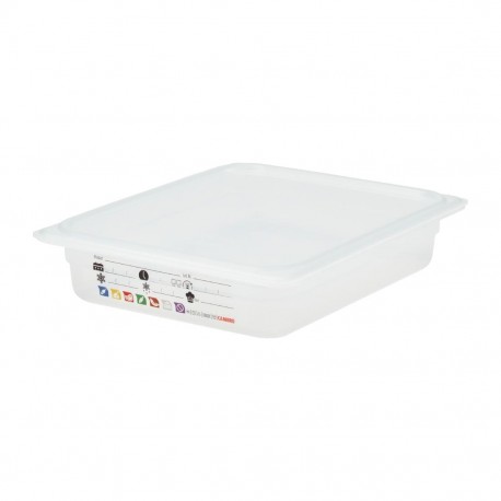 Cambro Safetrak IML polypropyleen voedselopslagbak 1/2 GN 65mm - Helder