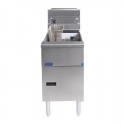 Pitco Solstice SG14S – Vrijstaande Aardgas Friteuse RVS Zilver